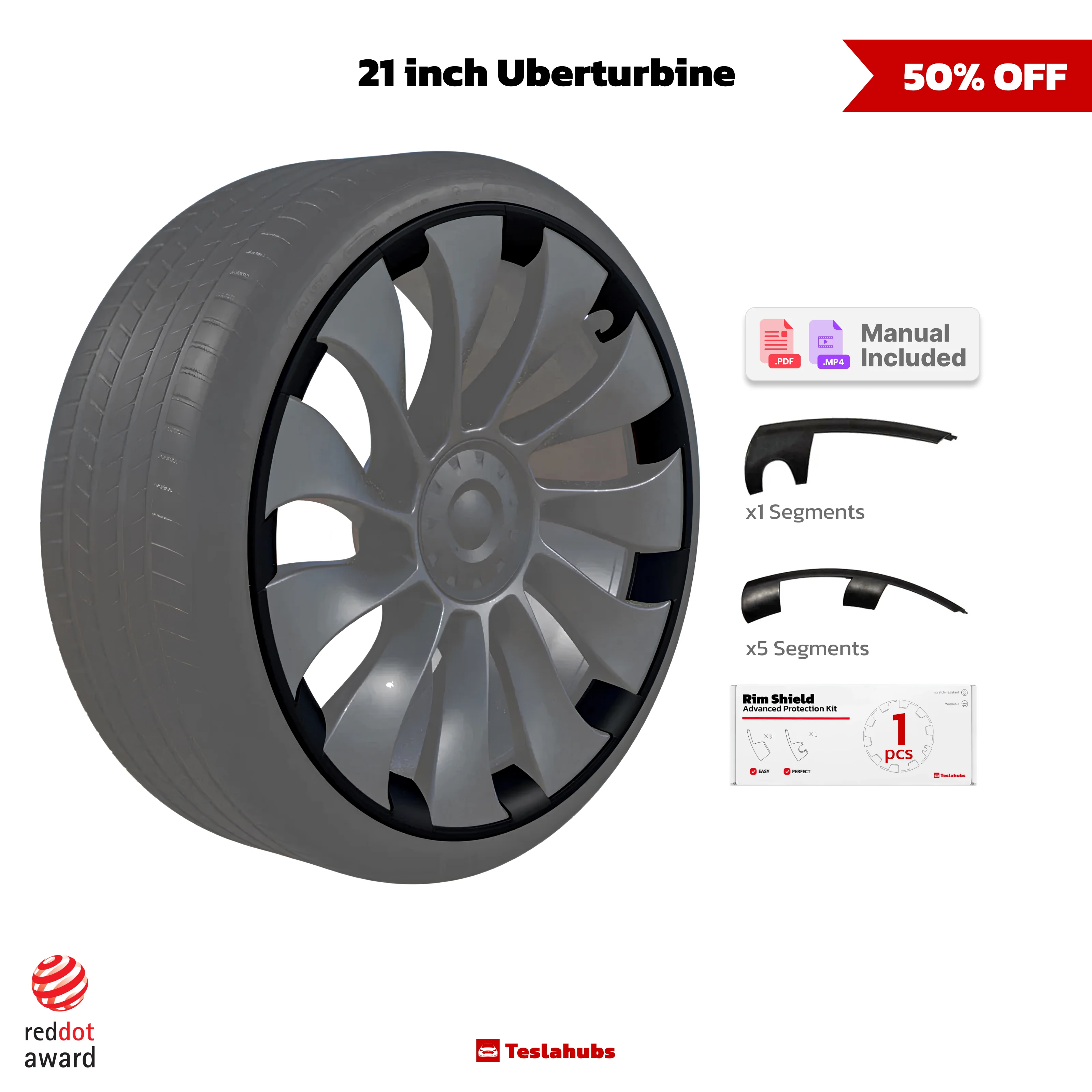 TeslaHubs™ Rim Shield Advanced Protection Kit For Model Y - Image 6