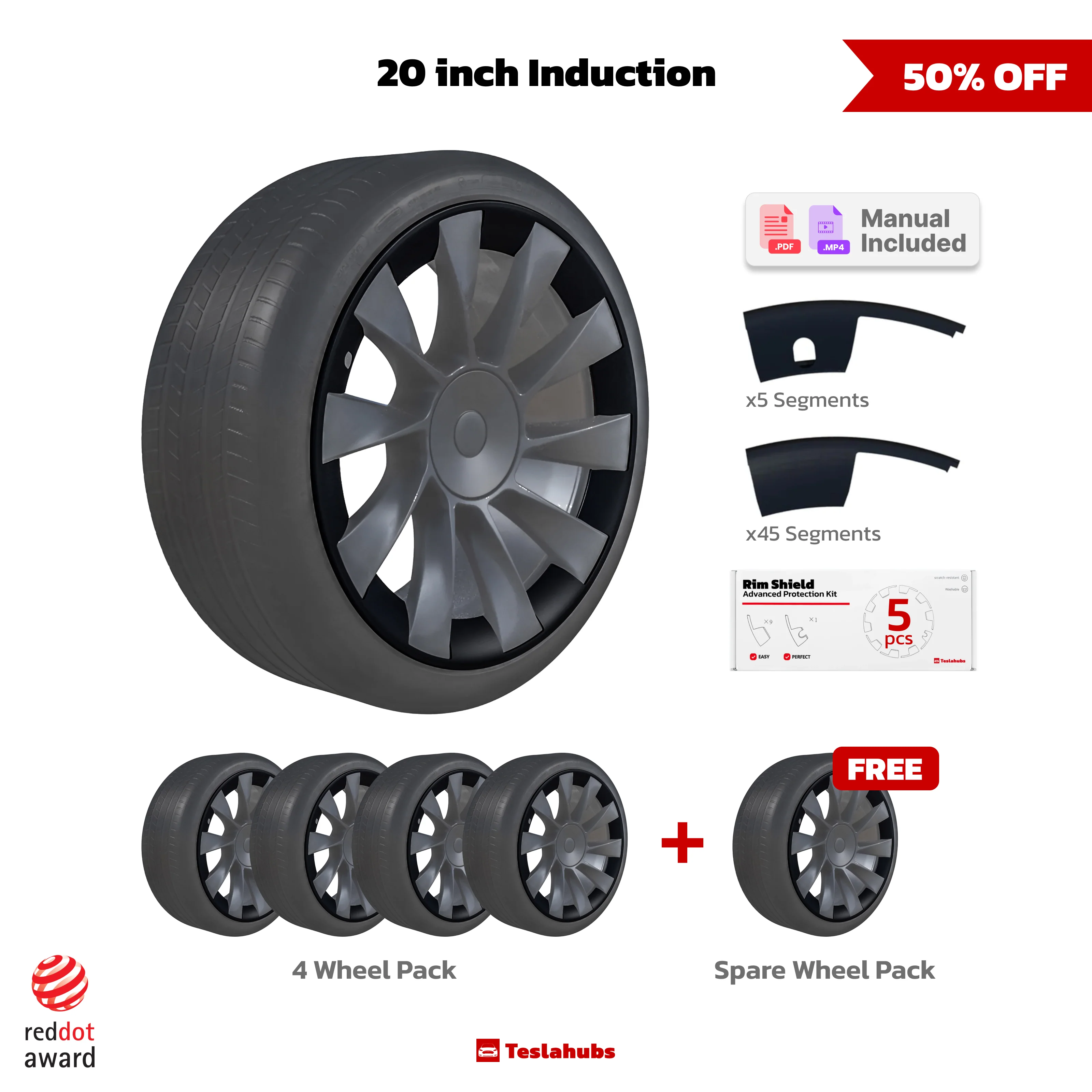 TeslaHubs™ Rim Shield Advanced Protection Kit For Model Y - Image 8