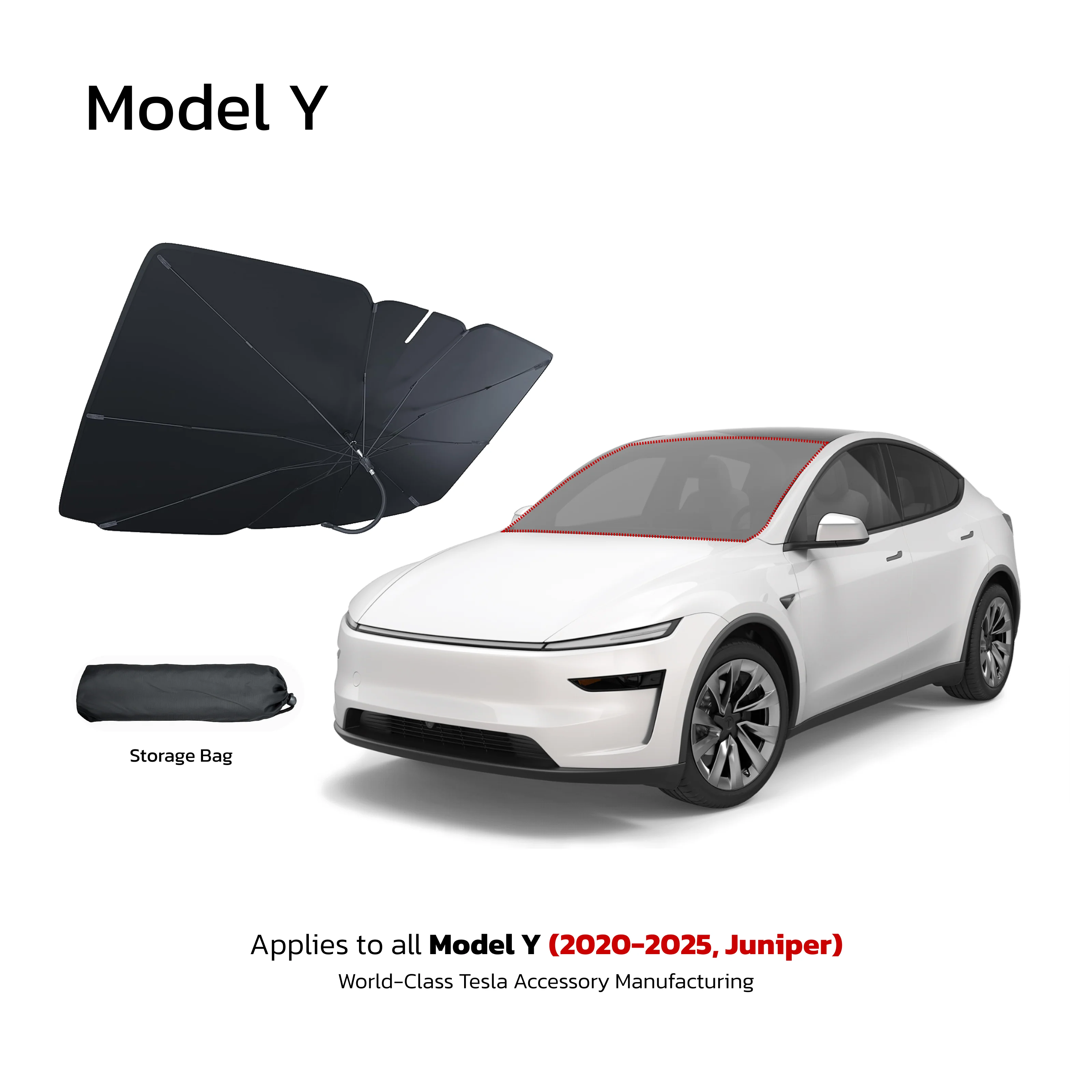 Teslahubs™ SunGuard Umbrella for Model 3,Y,S - Image 7