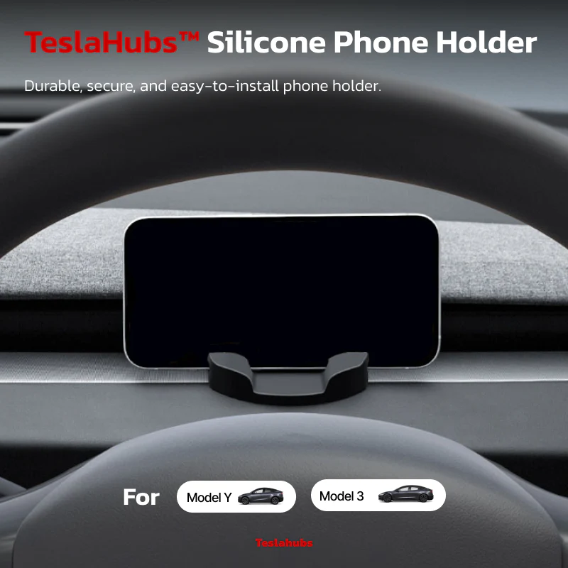 Teslahubs™ Silicon Dashboard Phone Holder